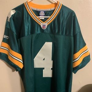 Authentic Reebok Football Jersey, Green Bay Packers, Brett Favre, No. 4.